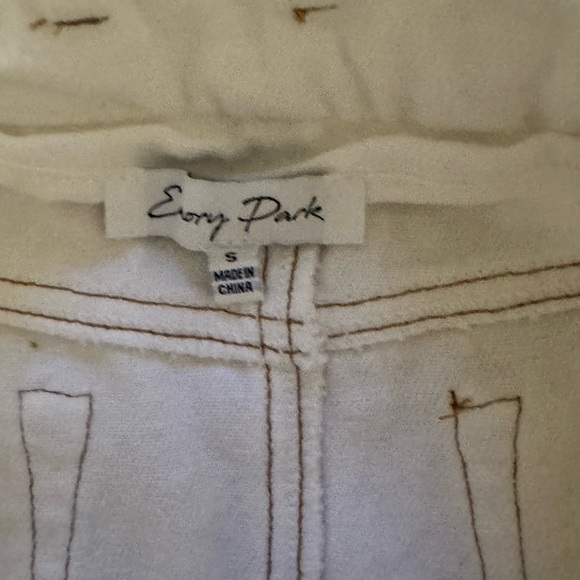 Vici keena open waist denim mini cargo skirt white - Picture 9 of 10